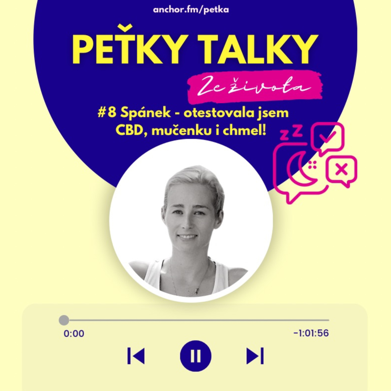 Obrázek epizody #8 Spánek - otestovala jsem CBD, mučenku i chmel! / insomnie, nespavost, CBD, cirkadiánní rytmy, zdravé spaní