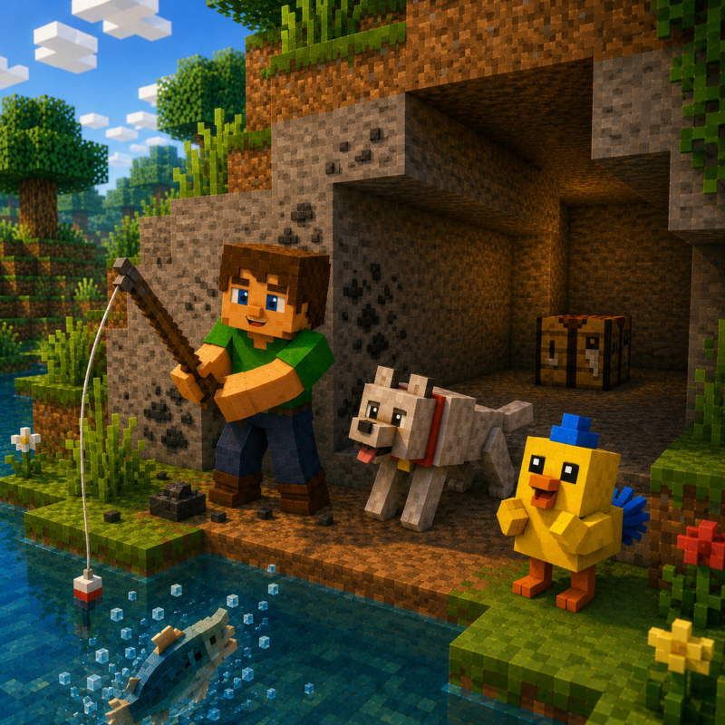 Obrázek epizody Kapitola 68 – Jeskyně, která stačila | Karlíkovy minecraftické pohádky (Kniha 2)