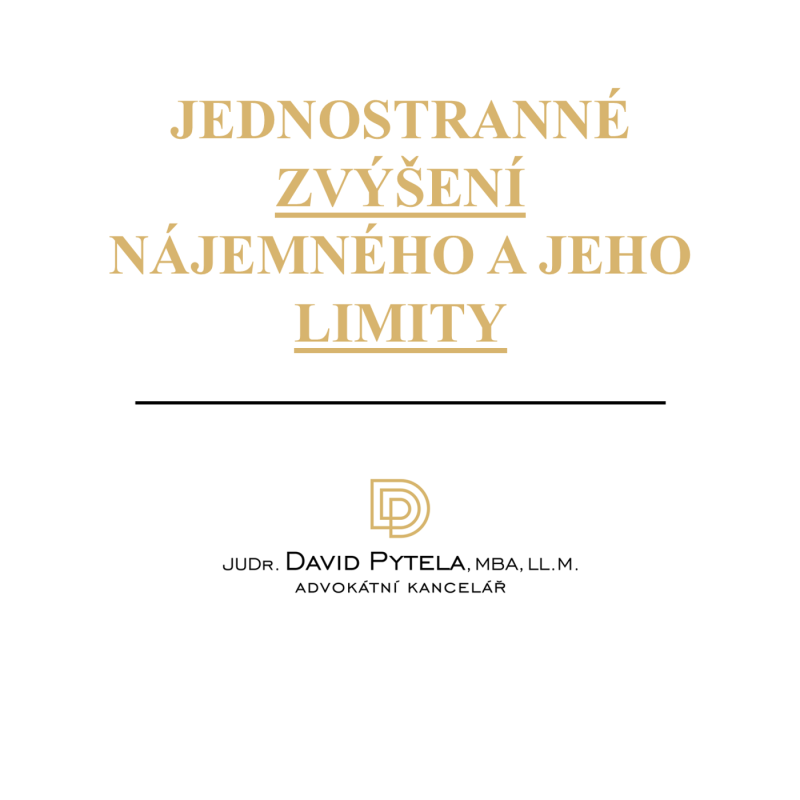 Obrázek epizody 40: Jednostranné zvýšení nájemného a jeho limity