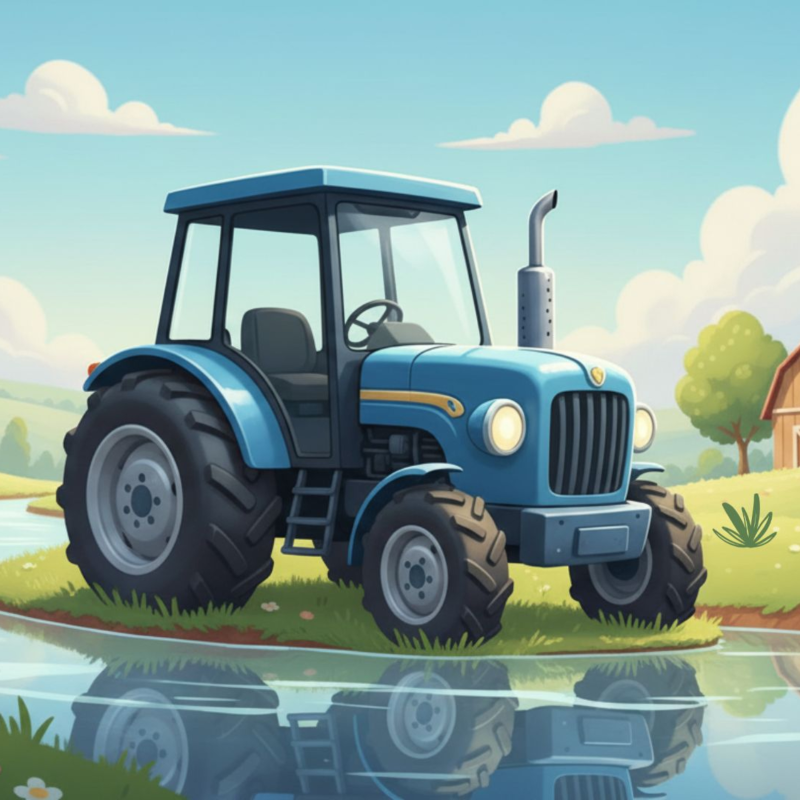 Obrázek epizody 🌿 Jak Traktůrek Tráťa (4) překonal svůj strach | Audiopohádka pro děti na dobrou noc + technika pro překonání strachu ✨