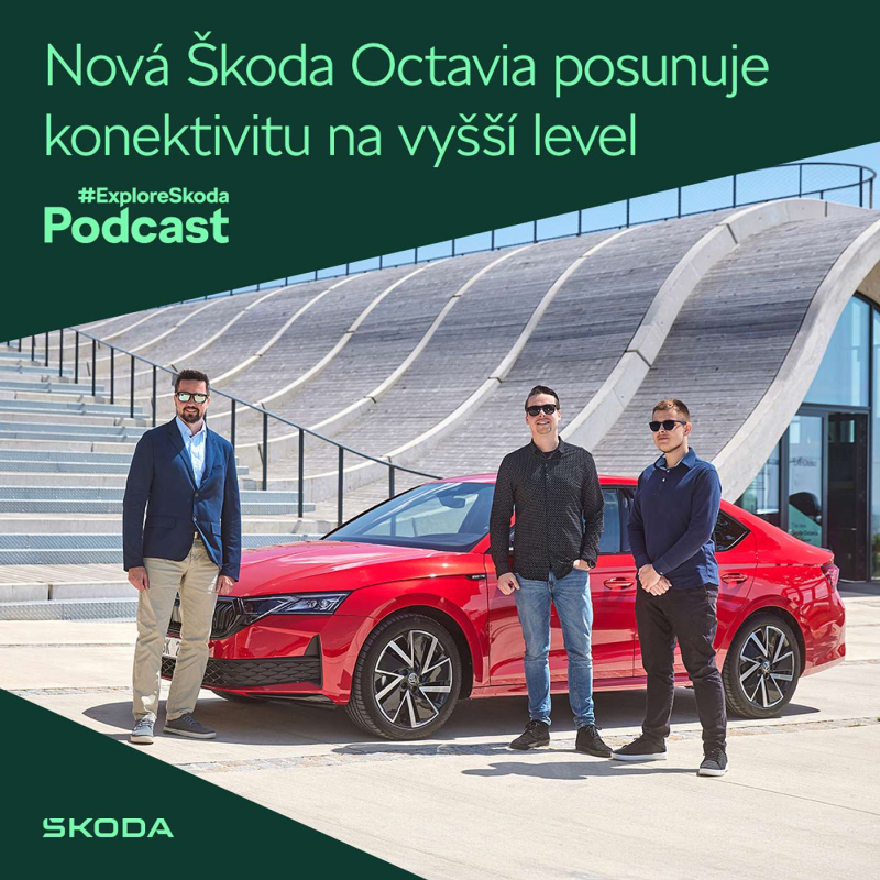 Obrázek epizody #ExploreŠkoda Podcast: Fanoušci konektivity si u nové Škody Octavia přijdou na své