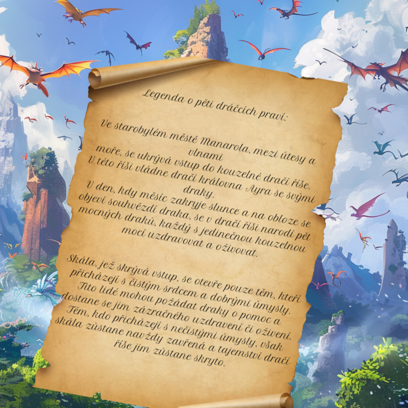 Obrázek epizody Linda a kouzelný svět - Legenda o pěti dráčcích