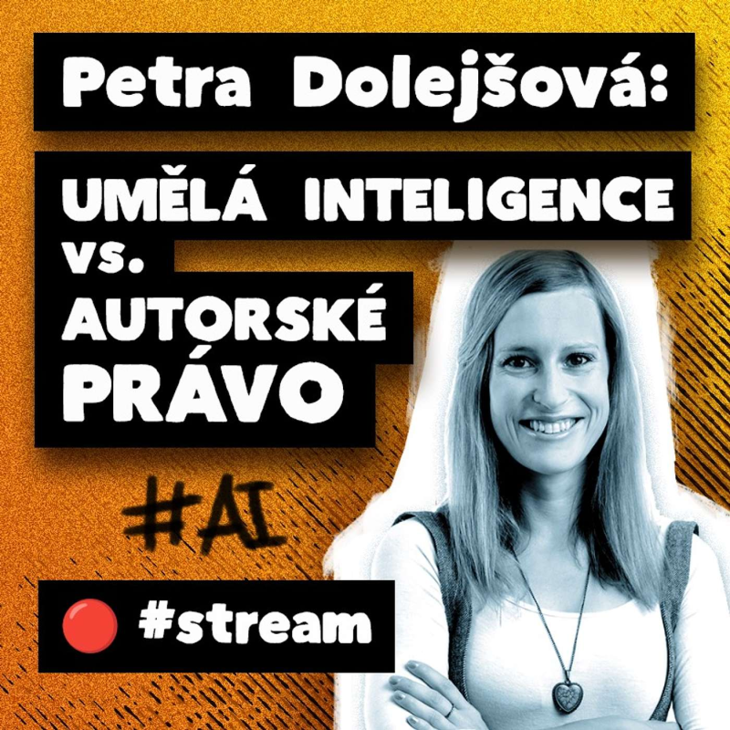 Obrázek epizody ZÁZNAM: Petra Dolejšová: Umělá inteligence vs. Autorské právo (stream 68., 1/2)