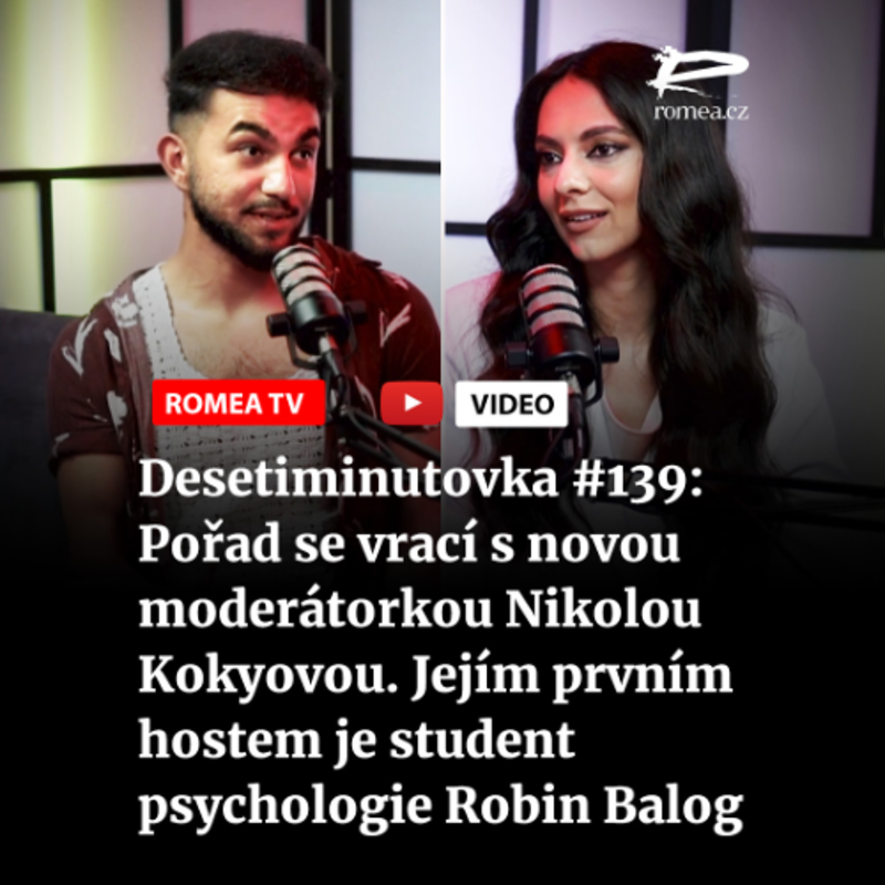 Obrázek epizody Desetiminutovka #139: Pořad se vrací s novou moderátorkou Nikolou Kokyovou. Jejím prvním hostem je student psychologie Robin Balog