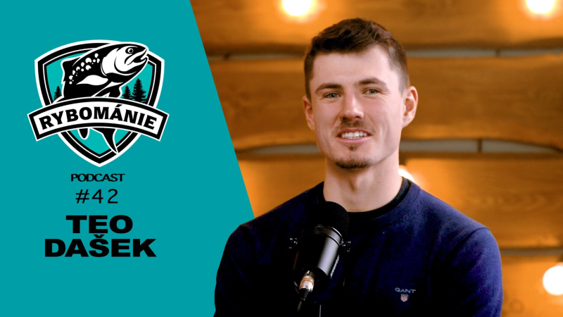 Obrázek epizody ,,Většina lidí netuší co nám ve vodách plave" - Teo Dašek v podcastu RYBOMÁNIE #42