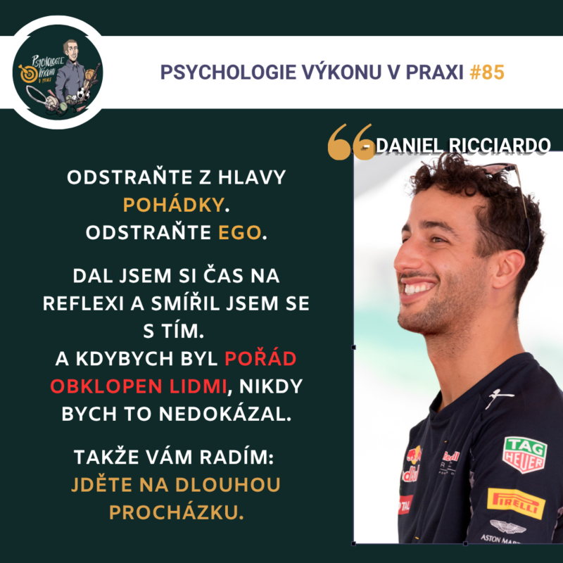 Obrázek epizody #85 Když LŽETE sami SOBĚ - Daniel Ricciardo (Sezóna III., ep. 17)