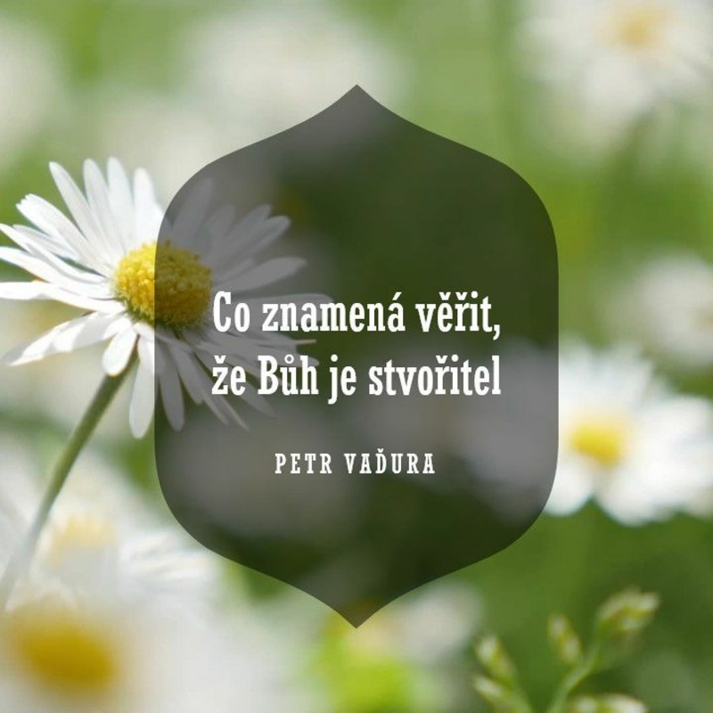 Obrázek epizody Co znamená věřit, že Bůh je stvořitel - Petr Vaďura