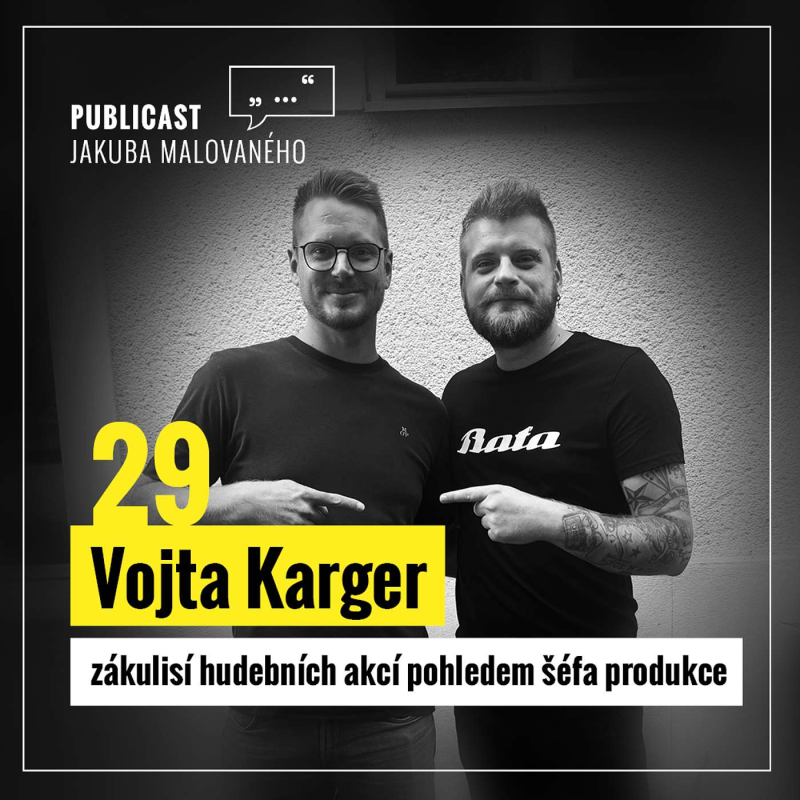 Obrázek epizody Publicast #29: Vojta Karger | zákulisí hudebních akcí pohledem šéfa produkce