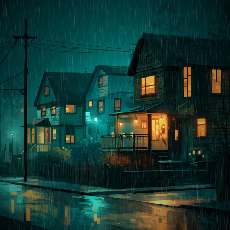 Obrázek epizody Rainy Neighborhood Ambience