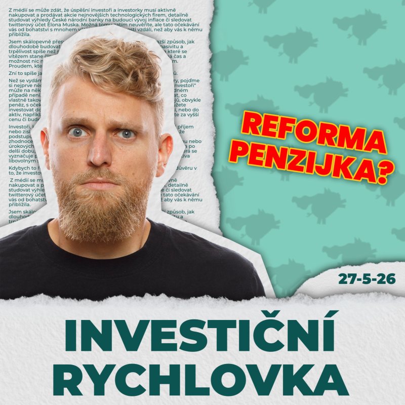 Obrázek epizody Čeká penzijko skutečná reforma? Důvod, proč může být ještě hůř.