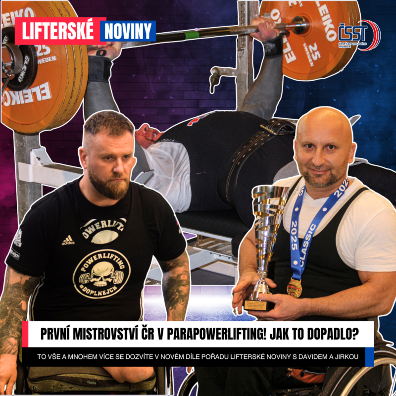 Obrázek epizody Lifterské noviny #12 - První Mistrovství ČR v parapowerlifting! Jak to dopadlo?
