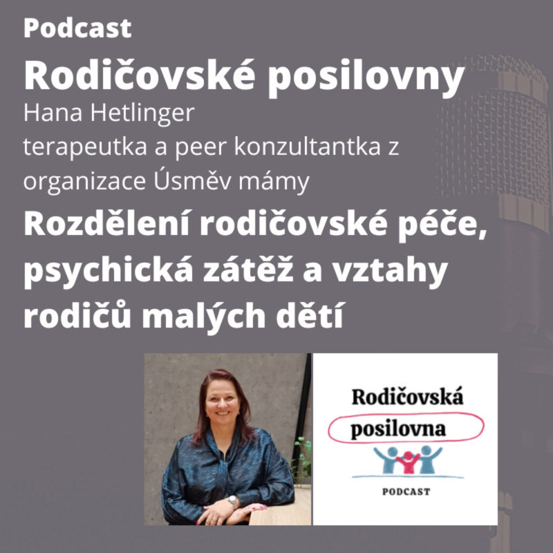 Obrázek epizody 105 - O rozdělení rodičovské péče, psychická zátěži a vztazích rodičů malých dětí - s Hanou Hetlinger z Úsměvu mámy