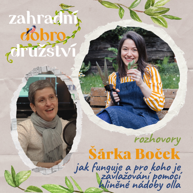 Obrázek epizody #9 Šárka Boček – jak funguje a pro koho je zavlažování pomocí hliněné nádoby olly