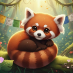 Obrázek epizody ✨ PANDA ČERVENÁ a barevné praporky ✨ Klidná audiopohádka pro děti + relaxace na dobrou noc ✨ Pohádka na přání ✨