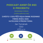 Obrázek epizody Podcast #63: 3. místo Equa bank rodinná firma roku 2021, Kategorie střední firma