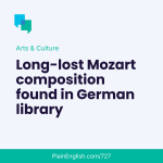 Obrázek epizody Lost Mozart composition found in German archives (Every now and then)