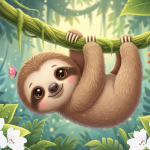 Obrázek epizody 🦥 Lenochod Leny a lekce z pralesa: Pohádka na přání o vnitřním klidu a kamarádech 🌿 Klidná audiopohádka pro děti na dobrou noc 🌙