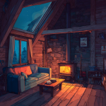 Obrázek epizody Warm Cozy Cabin Ambience | Gentle Stove Hum & Comforting White Noise