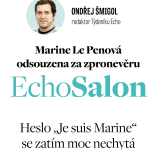 Obrázek epizody Marine Le Penová odsouzena za zpronevěru. Heslo „Je suis Marine“ se zatím moc nechytá