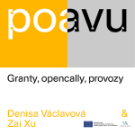 Obrázek epizody PO AVU: Granty, opencally, provozy - Denisa Václavová & Zai Xu