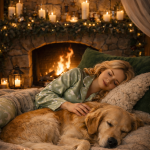 Obrázek epizody Uvolňující spánková meditace u krbu na horské chatě