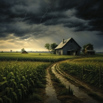 Obrázek epizody Evening Thunderstorm on the Farm | Rain, Thunder, Wind & Chimes