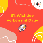 Obrázek epizody 91. Wichtige Verben mit Dativ