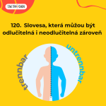 Obrázek epizody 120. 😳 Slovesa, která můžou být odlučitelná i neodlučitelná zároveň