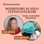 Obrázek epizody 02 - ROZHOVORY SE SÓLO CESTOVATELKAMI - Eva Spáčilová - Sama svobodně Skotskem