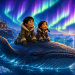 Obrázek epizody 🐋 Vincent a Madlenka a velryba, která cestuje časem | Audiopohádka na přání o napravování chyb ✨ Klidná, kouzelná pohádka na dobrou noc