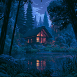 Obrázek epizody Summer Night at a Lakeside Cabin | Crickets and Distant Water