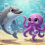 Obrázek epizody 🐬 Delfínka Thea a chobotnička Tami: Bublinkové kouzlo ✨ Audiopohádka pro děti o sdílené radosti a umění zpomalit + relaxace na dobrou noc