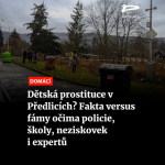 Obrázek epizody Dětská prostituce v Předlicích? Fakta versus fámy očima policie, školy, neziskovek i expertů