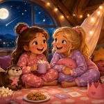 Obrázek epizody ✨ Mari a Róza - velká přespávačka 💙 Audiopohádka na přání + relaxace na dobrou noc