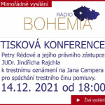 Obrázek epizody Tisková konference Petry Rédové a JUDr. Jindřicha Rajchla 14. 12. 2021