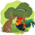 Obrázek epizody O zajíčku, lišce a kohoutkovi