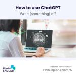 Obrázek epizody ChatGPT: What to use it for | Learn English phrasal verb 'write something off'