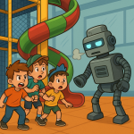 Obrázek epizody Pohádka o skluzavce, která zmizela, a robotovi, co nenáviděl smích - Bongo