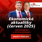 Obrázek epizody Ekonomické aktualitky - červen 2025 (Petr Šimčák, Petr Budinský)