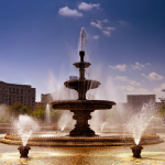 Obrázek epizody Downtown City Fountain Ambience | Water & City Sounds