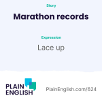 Obrázek epizody Super-shoes help propel runners to marathon records | Learn English phrasal verb 'lace up'