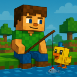 Obrázek epizody Kapitola 12 – Lov na ryby | Karlíkovy minecraftické pohádky