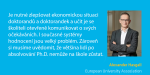 Obrázek epizody V hodnocení doktorandů a doktorandek už bude důležitější projevená zvědavost než počet publikovaných článků | Universitas