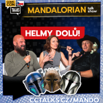 Obrázek epizody Jak hrát s kýblem na hlavě? Mandalorian, Zbrojířka a Pasz: Nečekaně upřímná vtipná talk show z Prahy
