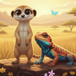Obrázek epizody AGAMA AGI mezi surikatami (Mindfulness pro děti) 🥰 | Uspávací audiopohádka na přání + relaxace pro děti ⭐️