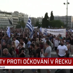 Obrázek epizody Protesty proti očkování v Řecku