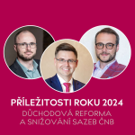 Obrázek epizody Důchodová reforma a snižování sazeb ČNB - Příležitosti roku 2024