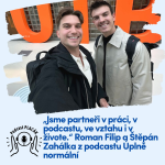 Obrázek epizody „Jsme partneři v práci, v podcastu, ve vztahu i v živote.“ Roman a Štěpán z podcastu Úplně normální