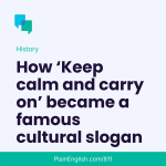 Obrázek epizody Keep calm and carry on: the backstory