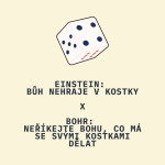Obrázek epizody Einstein: Bůh nehraje v kostky x Bohr: Neříkejte Bohu, co má se svými kostkami dělat